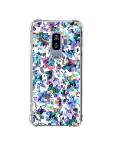 Coque Samsung S9 Plus Aquatic Flowers Blue - Ninola Design