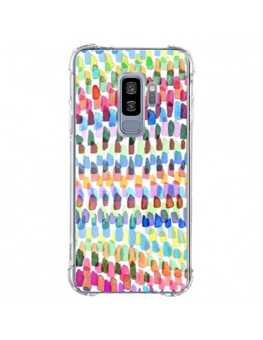 Coque Samsung S9 Plus Artsy Strokes Stripes Colorful - Ninola Design