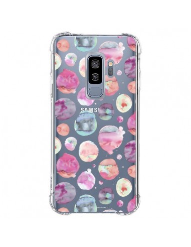 Coque Samsung S9 Plus Big Watery Dots Pink - Ninola Design