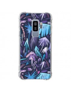 Coque Samsung S9 Plus Brushstrokes Tropical Palms Navy -...