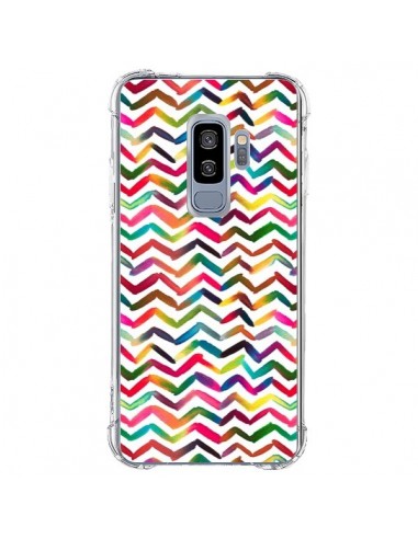 Coque Samsung S9 Plus Chevron Stripes Multicolored - Ninola Design