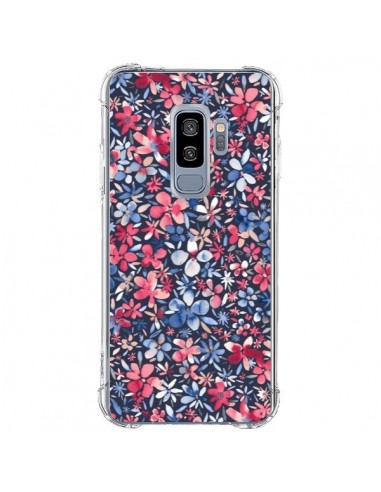 Coque Samsung S9 Plus Colorful Little Flowers Navy - Ninola Design