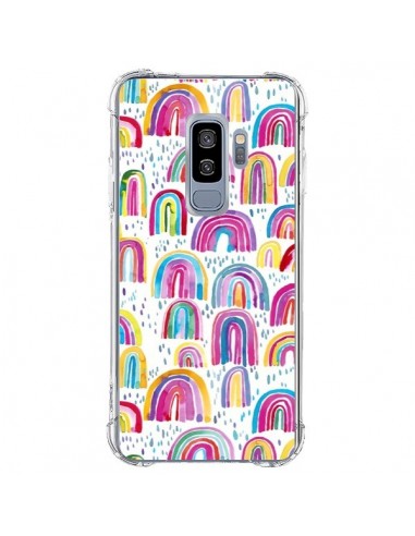 Coque Samsung S9 Plus Cute Watercolor Rainbows - Ninola Design