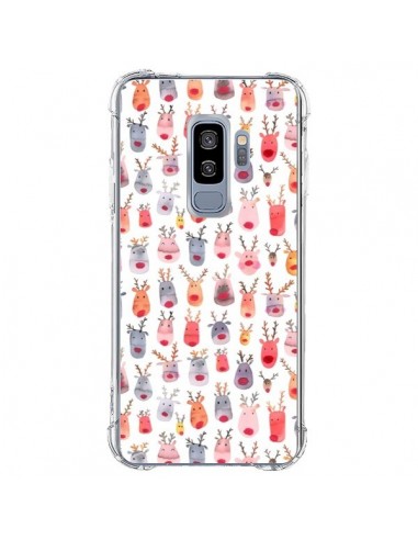 Coque Samsung S9 Plus Cute Winter Reindeers - Ninola Design
