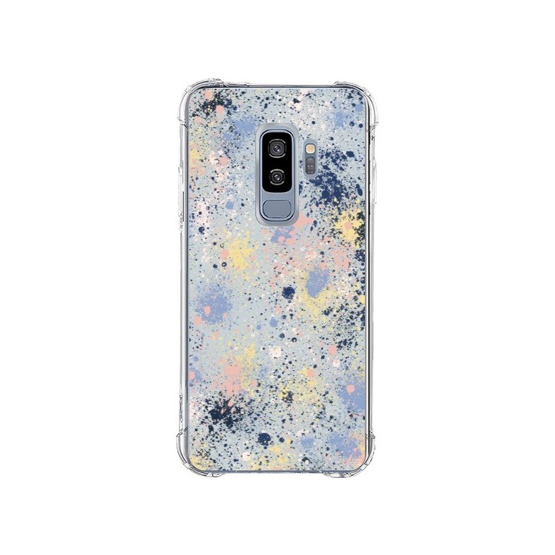 Coque Samsung S9 Plus Gradient Watercolor Lines Blue - Ninola Design