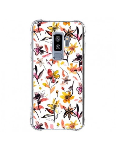 Coque Samsung S9 Plus Ink Bleeding Dots Pink - Ninola Design