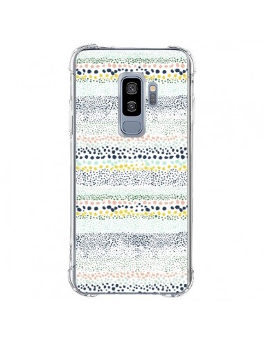 Coque Samsung S9 Plus Little Textured Dots Green - Ninola Design