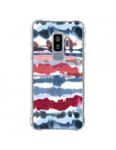 Coque Samsung S9 Plus Smoky Marble Watercolor Dark - Ninola Design