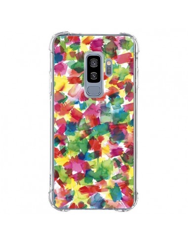 Coque Samsung S9 Plus Speckled Watercolor Blue - Ninola Design