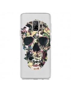 Coque Samsung S9 Skull Vintage Tête de Mort Transparente...