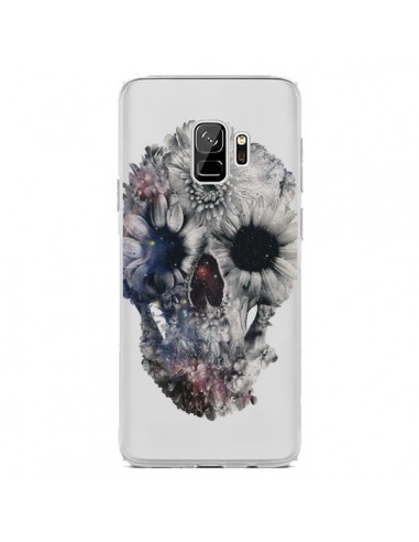 Coque Samsung S9 Floral Skull Tête de Mort Transparente - Ali Gulec