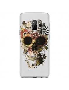 Coque Samsung S9 Garden Skull Tête de Mort Transparente -...