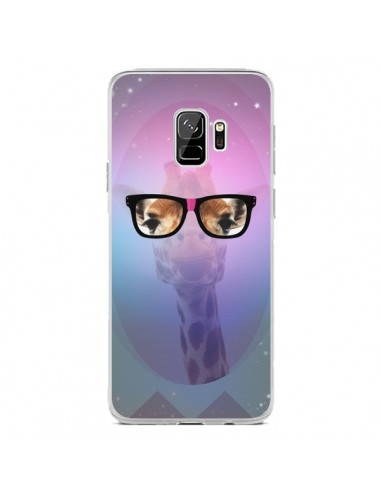 Coque Samsung S9 Girafe Geek à Lunettes - Aurelie Scour