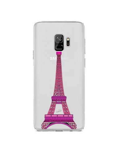 Coque Samsung S9 Tour Eiffel Rose Paris Transparente - Asano Yamazaki