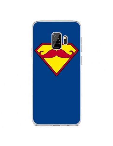 Coque Samsung S9 Super Moustache Movember Superman - Bertrand Carriere