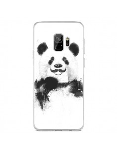 Coque Samsung S9 Funny Panda Moustache Movember - Balazs...