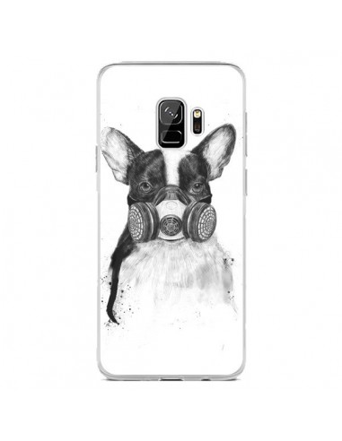 Coque Samsung S9 Tagueur Bulldog Dog Chien Big City Life - Balazs Solti