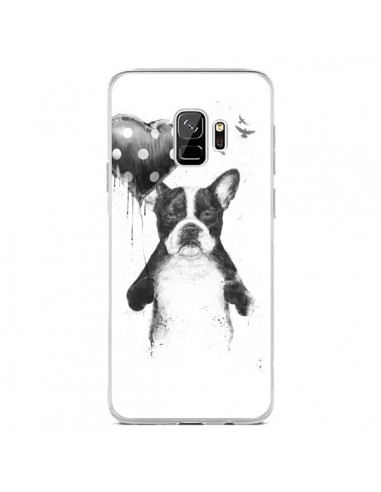 Coque Samsung S9 Lover Bulldog Chien Dog My Heart Goes Boom - Balazs Solti