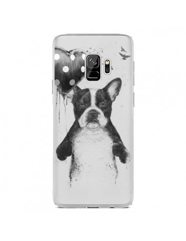 Coque Samsung S9 Love Bulldog Dog Chien Transparente - Balazs Solti