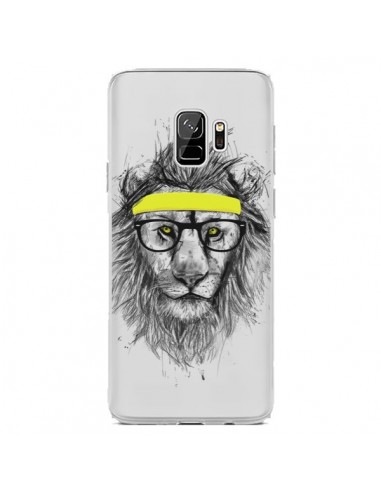 Coque Samsung S9 Hipster Lion Transparente - Balazs Solti