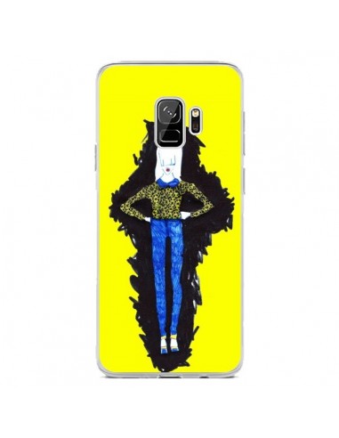 Coque Samsung S9 Julie Femme Fashion Mode Jaune - Cécile