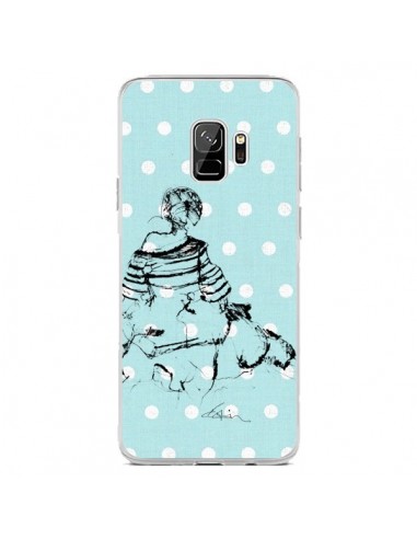 Coque Samsung S9 Croquis Pois Femme Fashion Mode - Cécile