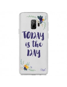 Coque Samsung S9 Today is the day Fleurs Transparente -...