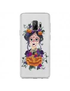 Coque Samsung S9 Femme Closed Eyes Santa Muerte...