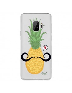 Coque Samsung S9 Ananas Moustache Transparente - Chapo
