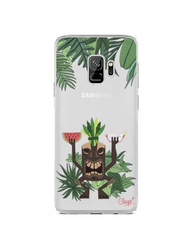 Coque Samsung S9 Tiki Thailande Jungle Bois Transparente - Chapo