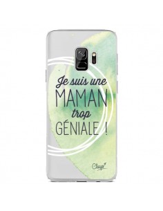 Coque Samsung S9 Je suis une Maman trop Géniale Vert...