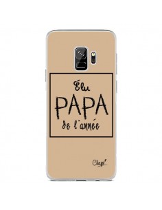 Coque Samsung S9 Elu Papa de l'Année Beige - Chapo