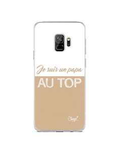 Coque Samsung S9 Je suis un Papa au Top Beige - Chapo