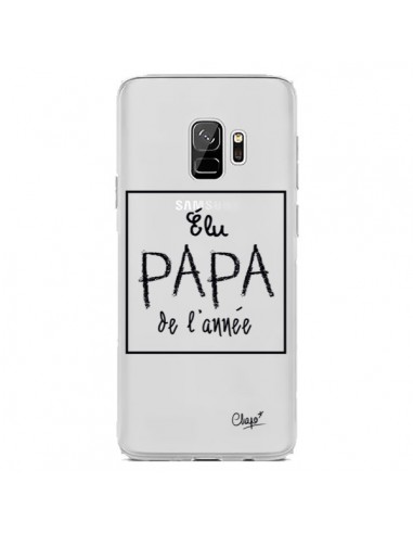 Coque Samsung S9 Elu Papa de l'Année Transparente - Chapo