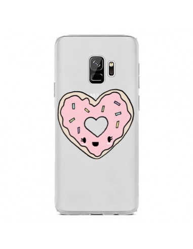 Coque Samsung S9 Donuts Heart Coeur Rose Transparente - Claudia Ramos