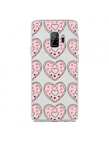 Coque Samsung S9 Donuts Heart Coeur Rose Pink Transparente - Claudia Ramos