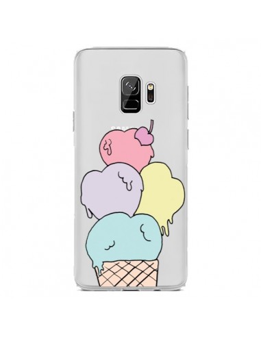 Coque Samsung S9 Ice Cream Glace Summer Ete Coeur Transparente - Claudia Ramos