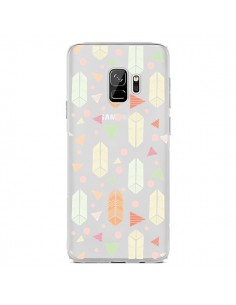 Coque Samsung S9 Arrow Fleche Azteque Transparente -...