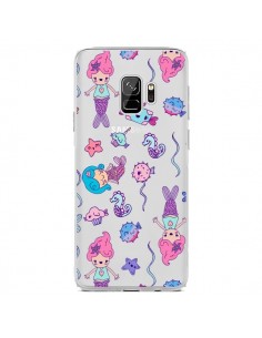 Coque Samsung S9 Mermaid Petite Sirene Ocean Transparente...