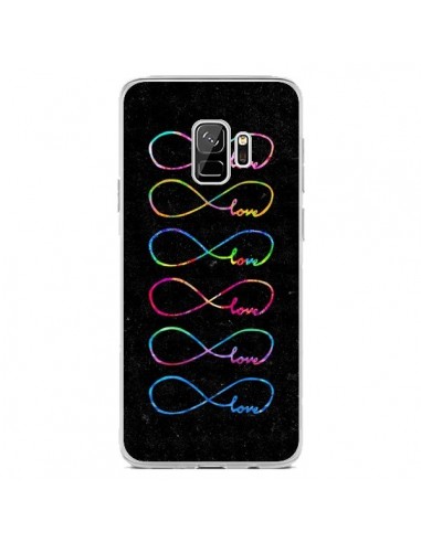 Coque Samsung S9 Love Forever Infini Noir - Eleaxart