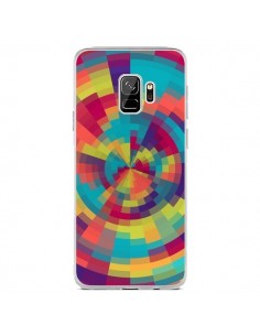 Coque Samsung S9 Spirale de Couleurs Rouge Vert - Eleaxart