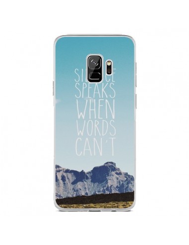 Coque Samsung S9 Silence speaks when words can't paysage - Eleaxart