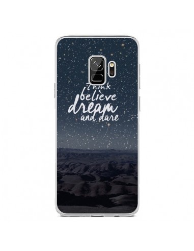 Coque Samsung S9 Think believe dream and dare Pensée Rêves - Eleaxart