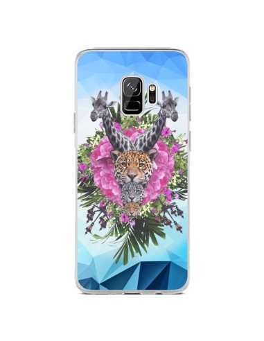 Coque Samsung S9 Girafes Lion Tigre Jungle - Eleaxart