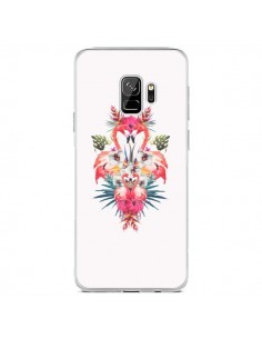 Coque Samsung S9 Tropicales Flamingos Tropical Flamant...