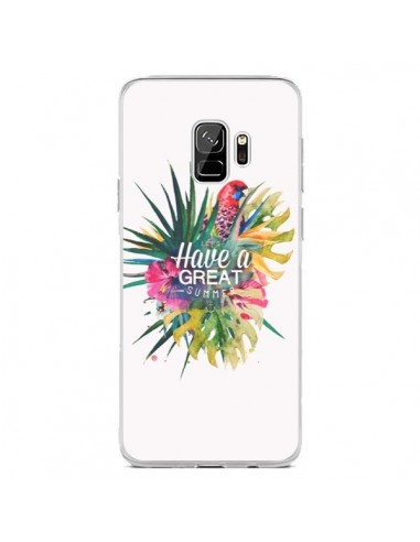Coque Samsung S9 Have a great summer Ete Perroquet Parrot - Eleaxart