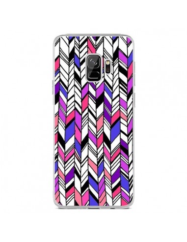 Coque Samsung S9 Graphic Azteque Rose Violet -  Léa Clément