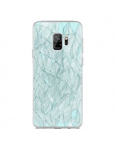 Coque Samsung S9 Courbes Meandre Bleu Vert Nuageux -  Léa...