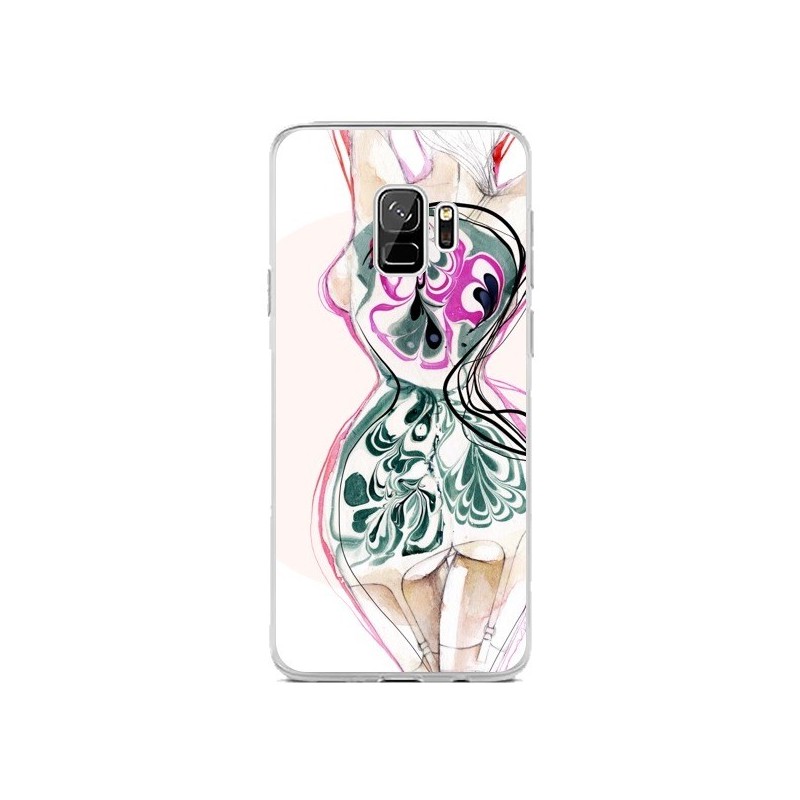 Coque Samsung S9 Femme en fleurs - Elisaveta Stoilova