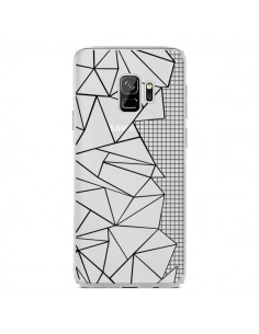 Coque Samsung S9 Lignes Grilles Side Grid Abstract Noir...